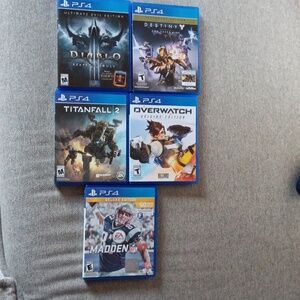 PS4 Game Bundle: Destiny, Overwatch, Diablo, Titanfall 2, Madden NFL 17